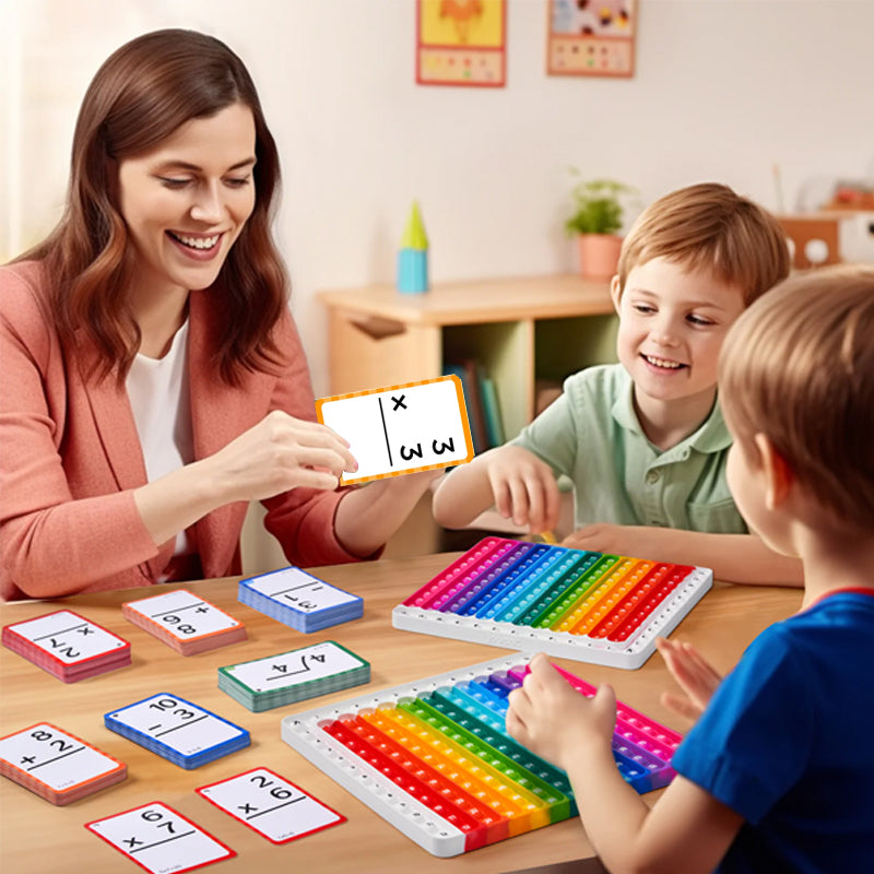 Rekenkracht™ – Wiskunde Flashcards & Pop-it Diagrammen voor Slimme Kinderen