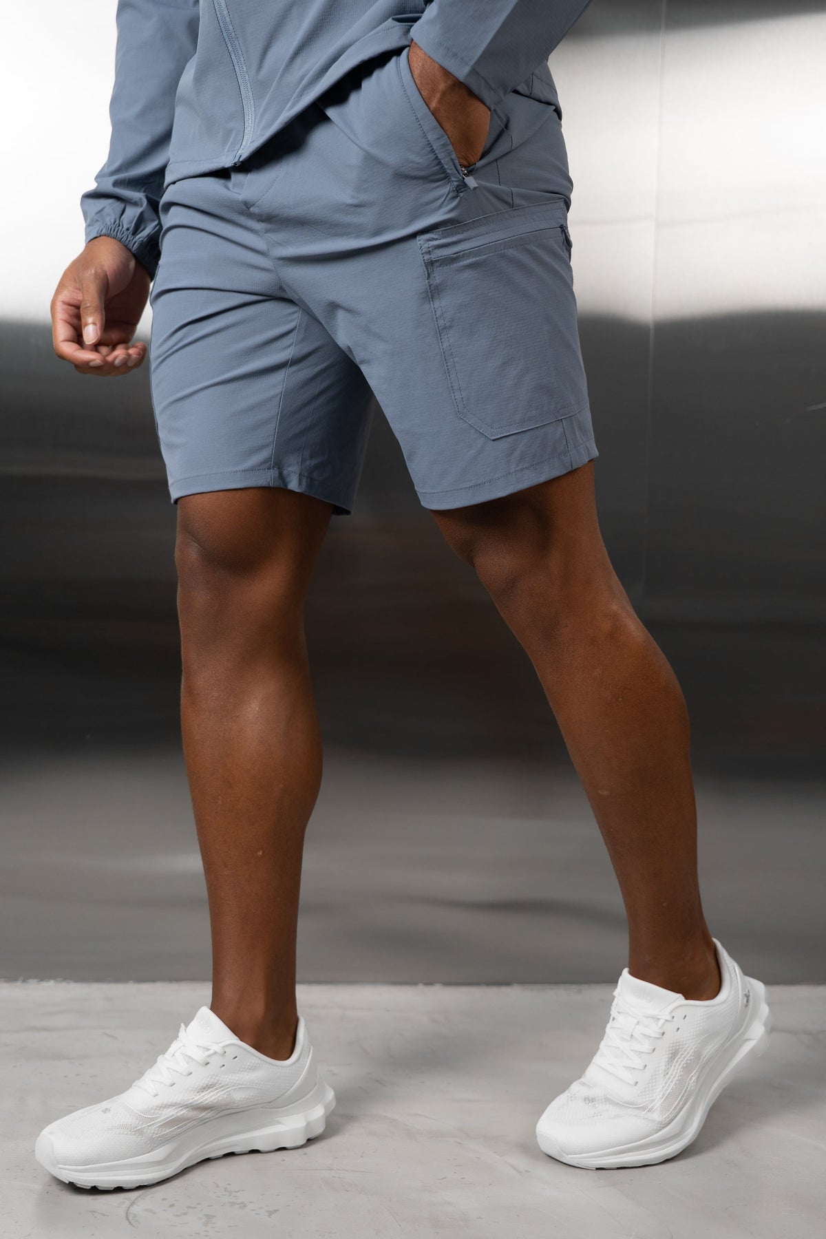 Hydra Technical Shorts - Steel Blue