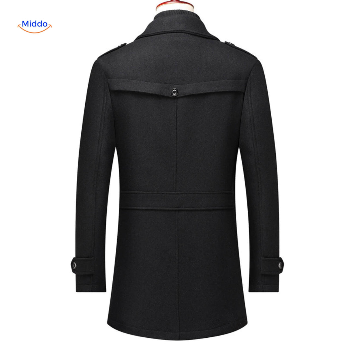 WoolGuard™ Winterjas | Wolmix, dubbele kraag & Britse erfgoedstijl