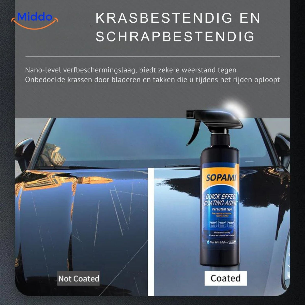Sopami™ NanoShield Spray | Kristalcoating, Hoge Glans & Lakbescherming!