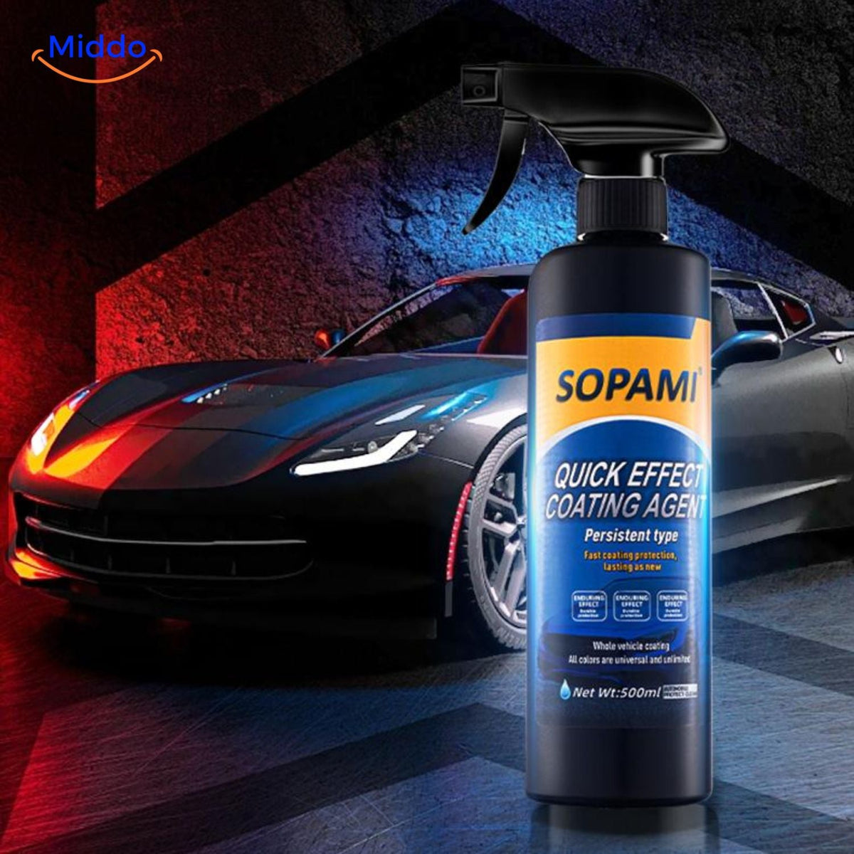 Sopami™ NanoShield Spray | Kristalcoating, Hoge Glans & Lakbescherming!