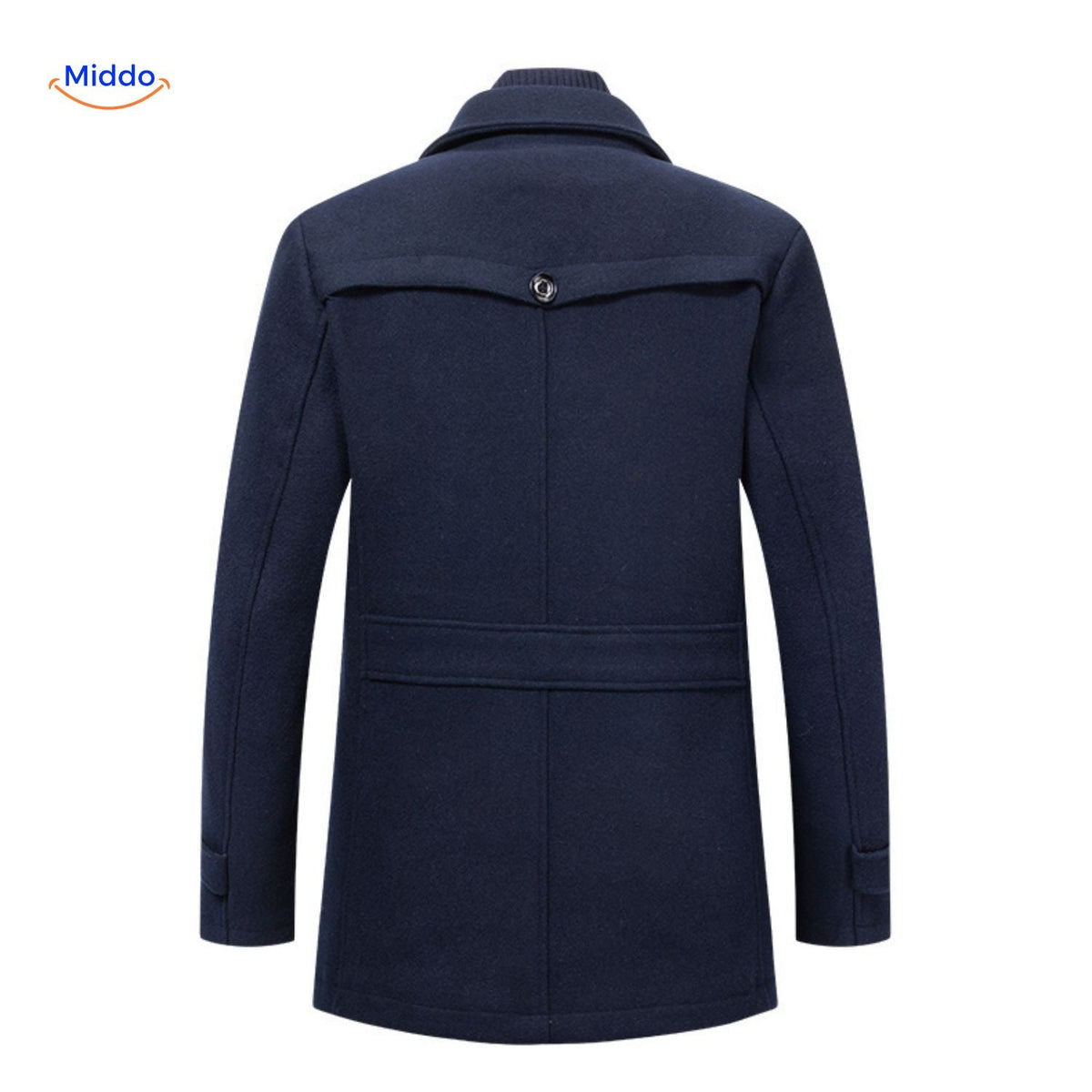 WoolGuard™ Winterjas | Wolmix, dubbele kraag & Britse erfgoedstijl