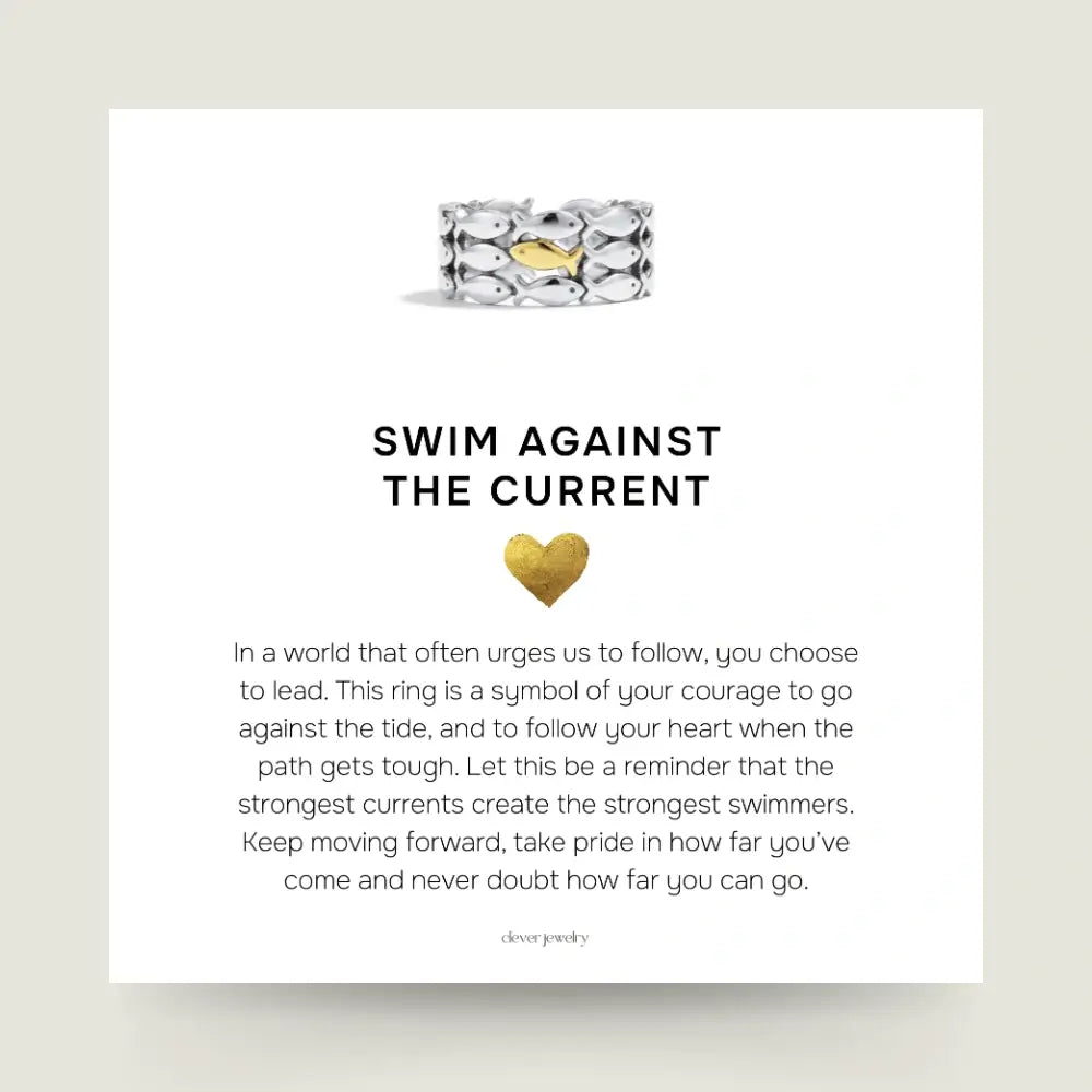 Swim Against The Current Ring