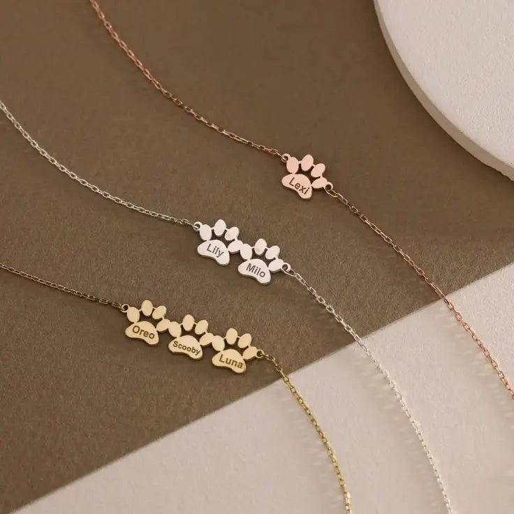 Pawprint Elegance — Handgegraveerde Pootafdruk Armband