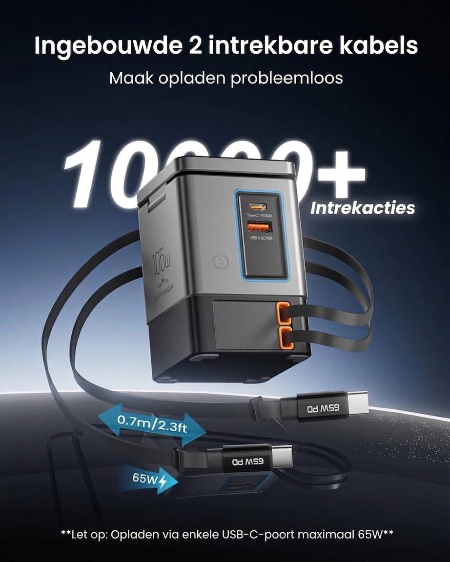 Voltra Nexus™ — 6-in-1 Draadloos Laadstation