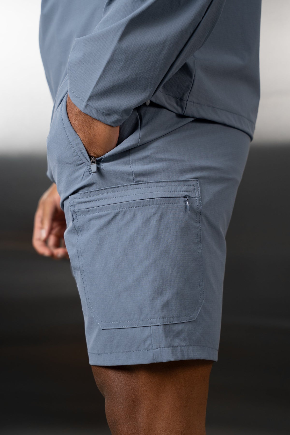 Hydra Technical Shorts - Steel Blue