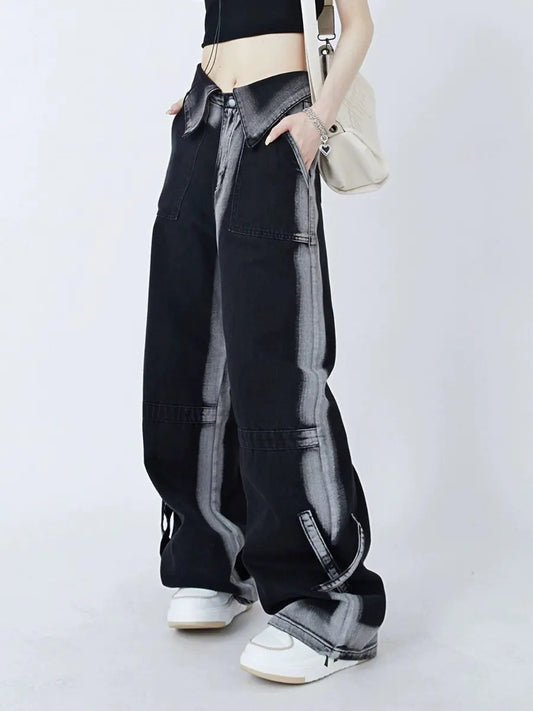 American Retro Cuffed Jeans for Women