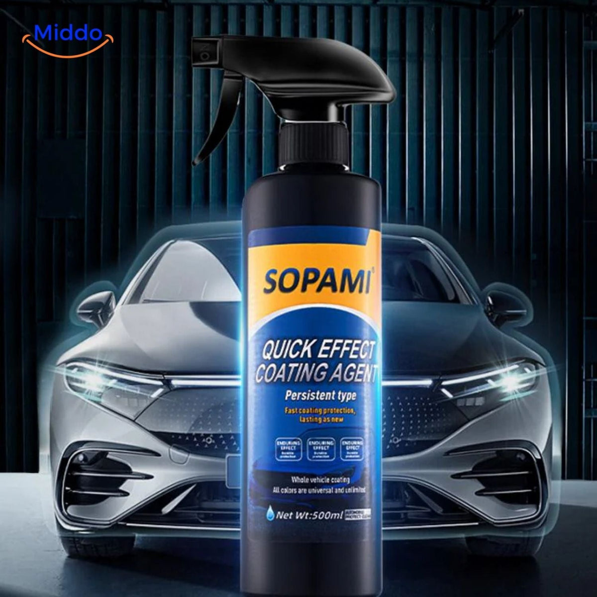 Sopami™ NanoShield Spray | Kristalcoating, Hoge Glans & Lakbescherming!