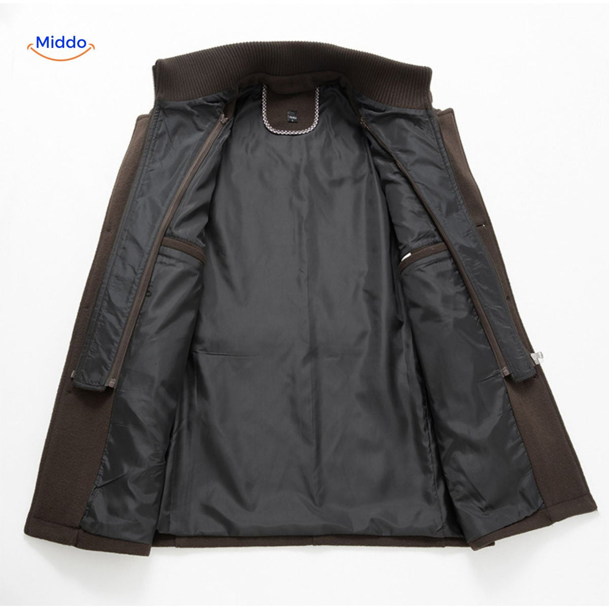 WoolGuard™ Winterjas | Wolmix, dubbele kraag & Britse erfgoedstijl