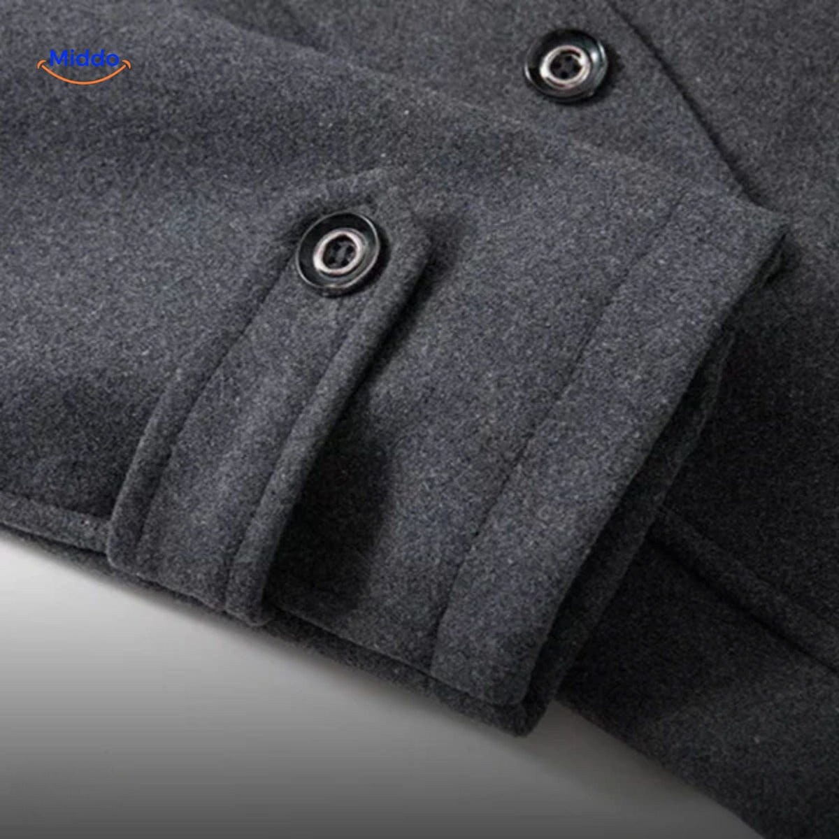 WoolGuard™ Winterjas | Wolmix, dubbele kraag & Britse erfgoedstijl